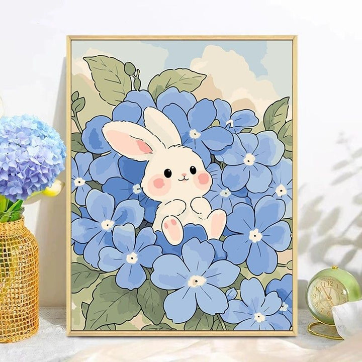 Playful Bunny Themed Wall Art Bowlift