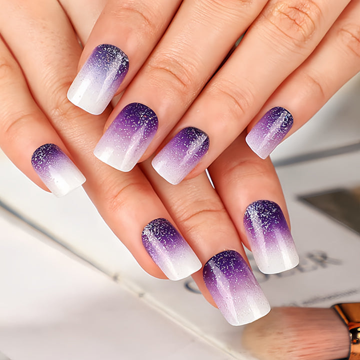 Ombre Glitter Nail Tips Bowlift
