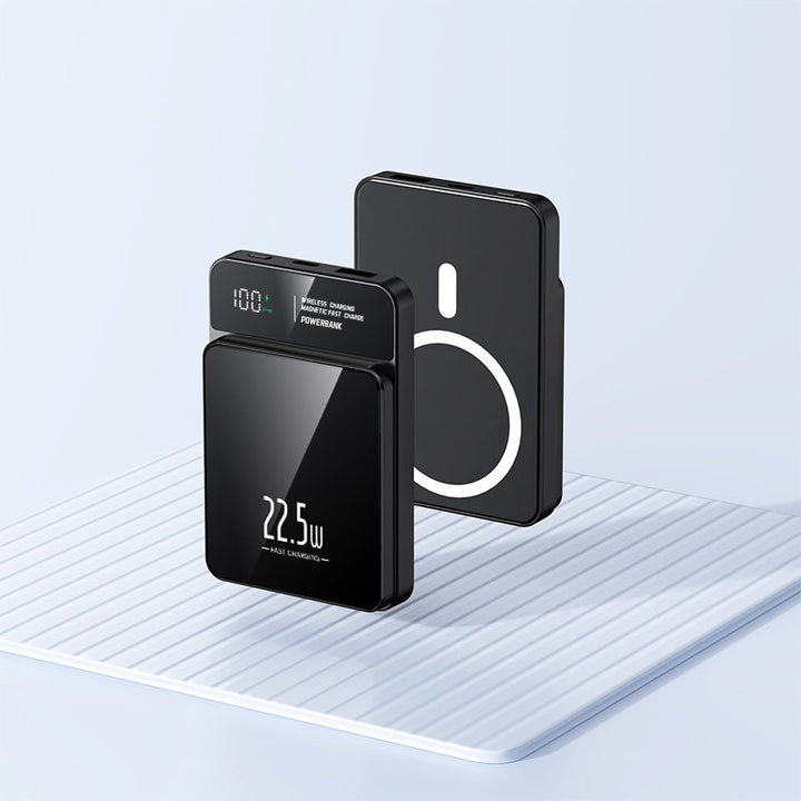 Portable power bank with wireless charging function and digital temperature display Bowlift