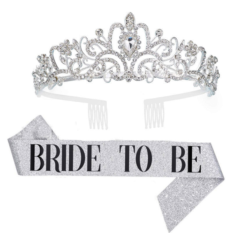 Ladies Crystal Embellished Bridal Tiara Bowlift