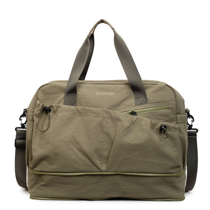 Sporty and Functional Travel Bag with Multiple Outer Pockets Bowlift