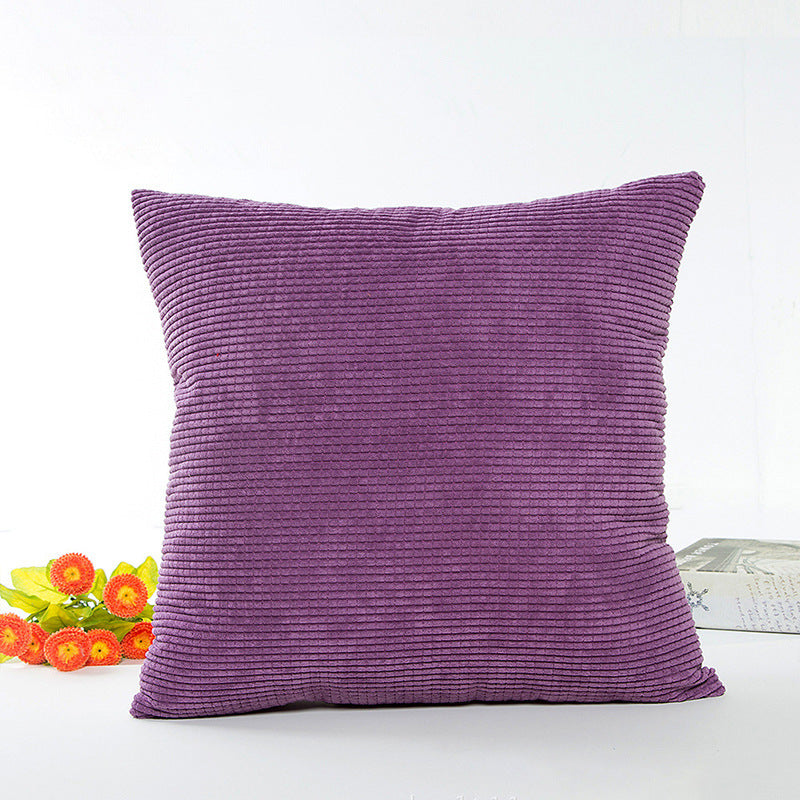 Textured Ribbed Decorative Cushion