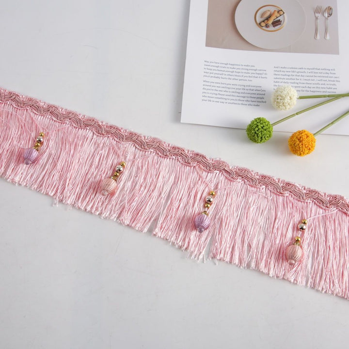 Luxury Fringe Braid with Bead Trim Bowlift