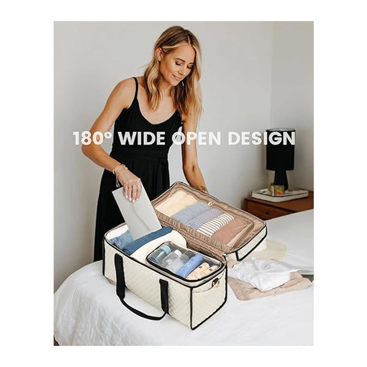 Versatile travel bag with integrated cosmetics compartment Bowlift