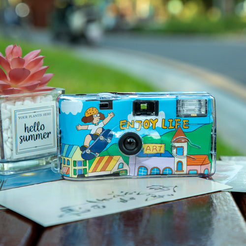 Playful Illustrated Instant Photo Camera Bowlift