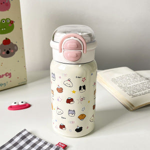 Ladies Funny Drinking Bottle with Animal Motif and Safe Closure System Bowlift