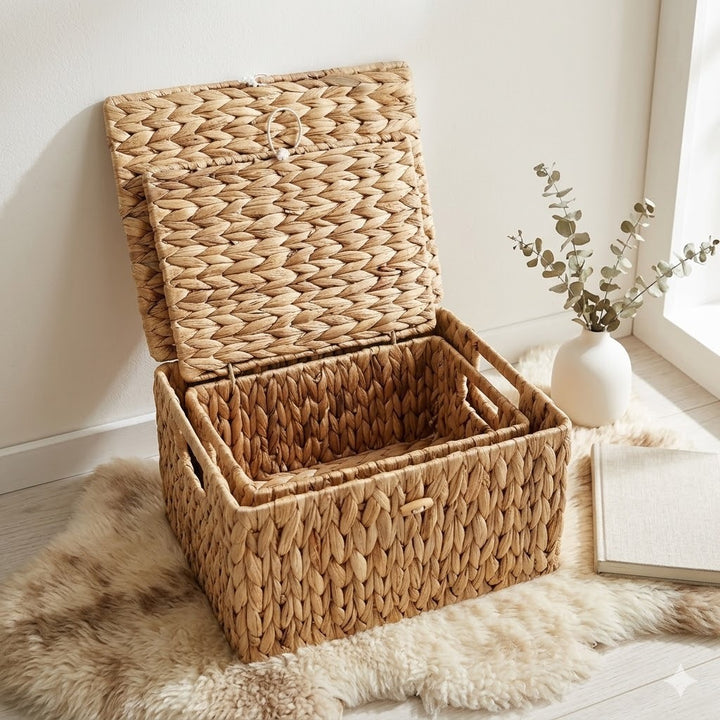 Handcrafted Storage Basket Made of Natural Materials Bowlift