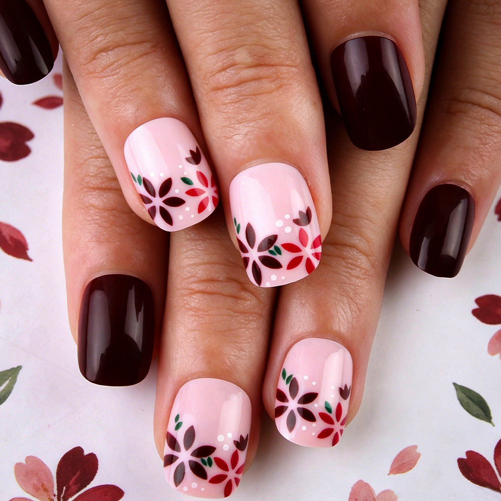 Floral Design Gel Nail Art Set Bowlift 1787542981