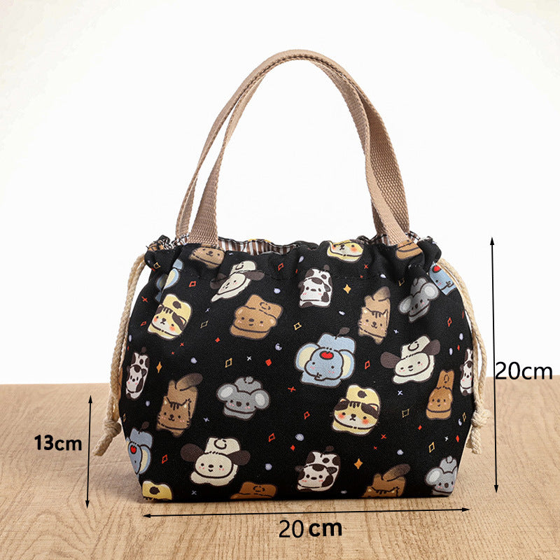 Drawstring Cat-Themed Storage Bag Bowlift