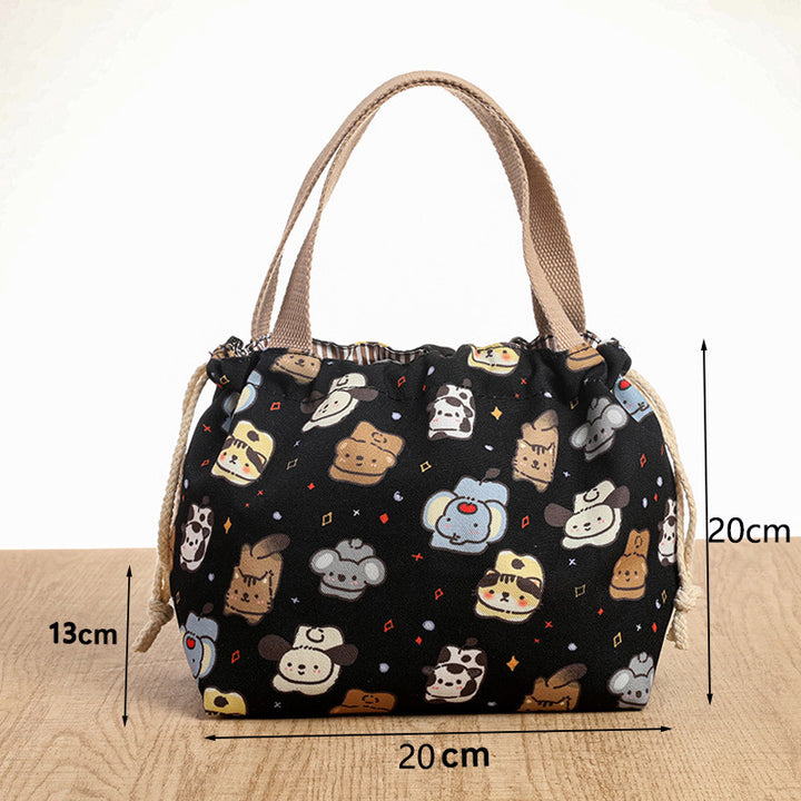 Drawstring Cat-Themed Storage Bag Bowlift