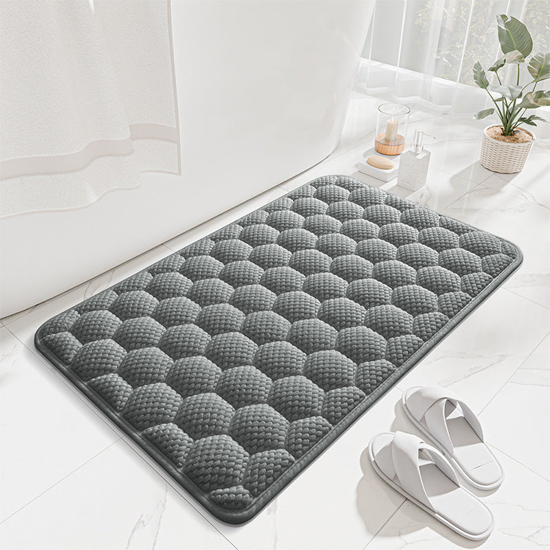 Honeycomb Textured Bath Mat