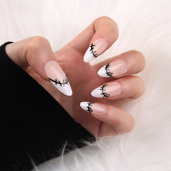 Artificial nails with floral minimalism Bowlift