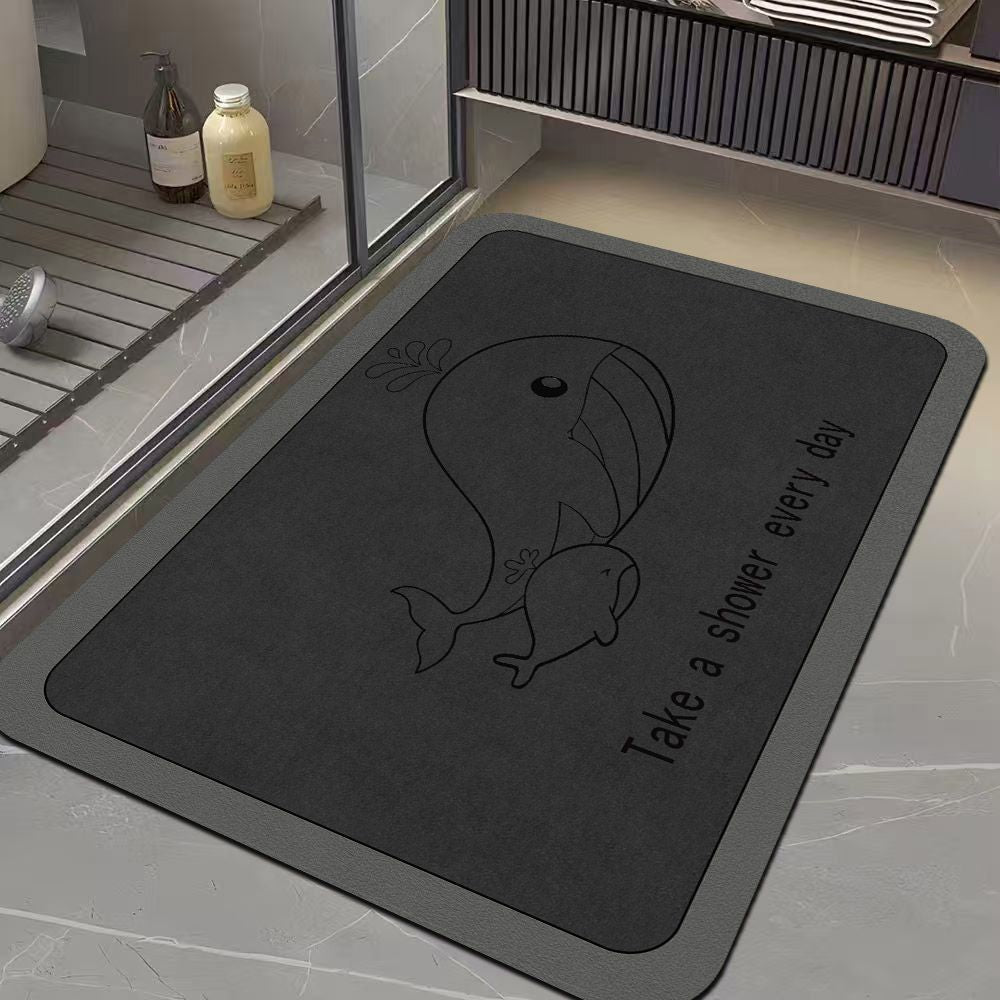 Humorous Crab-Themed Bath Mat