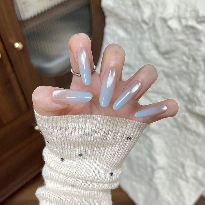 Elegant Glittery Acrylic Nail Extensions Bowlift