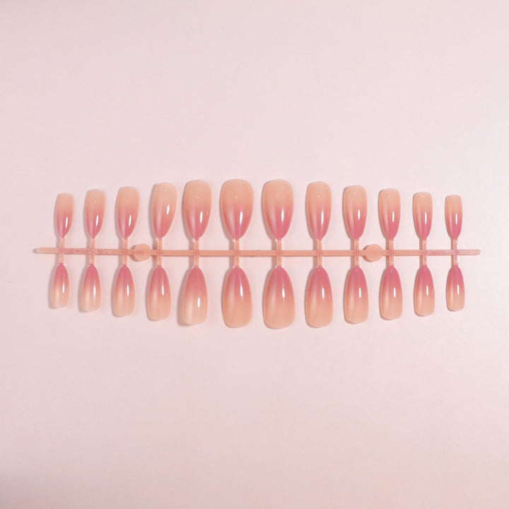 Gradient Ombre Stiletto Press-On Nails Bowlift