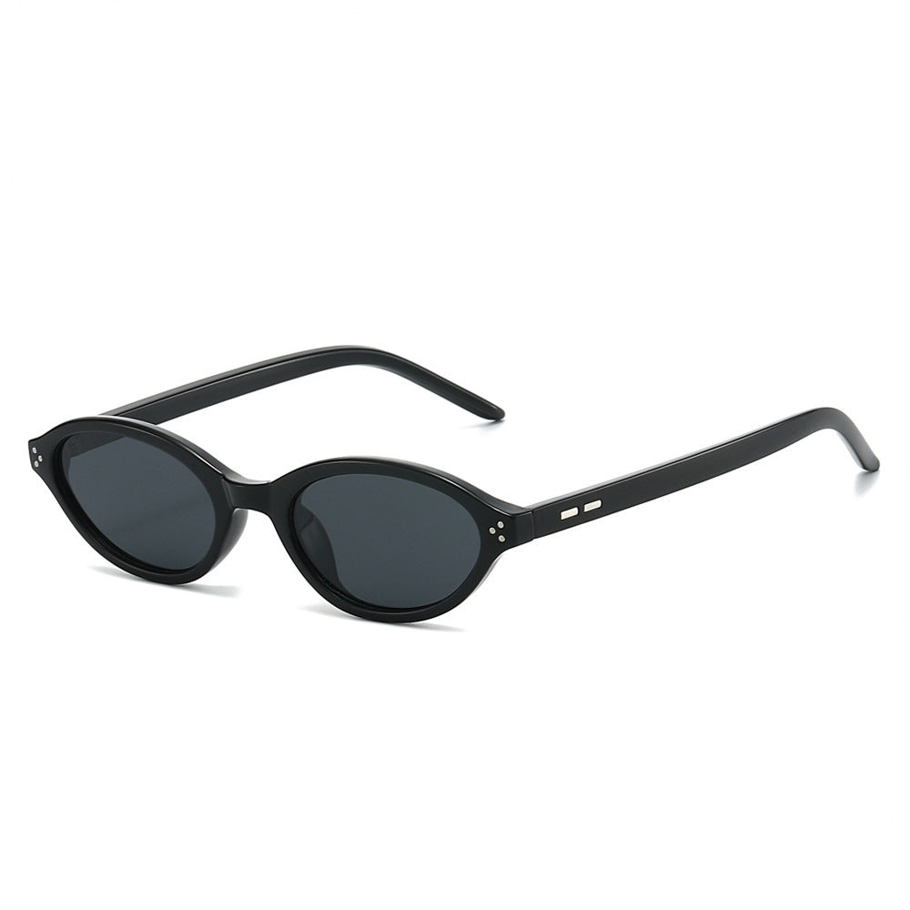 Retro-Inspired Oval Frame Sunglasses Bowlift 1787812534