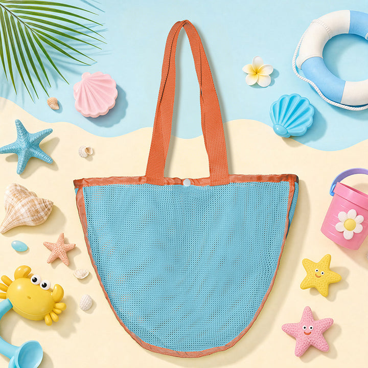 Multifunctional Beach Bag Made of Breathable Mesh Bowlift