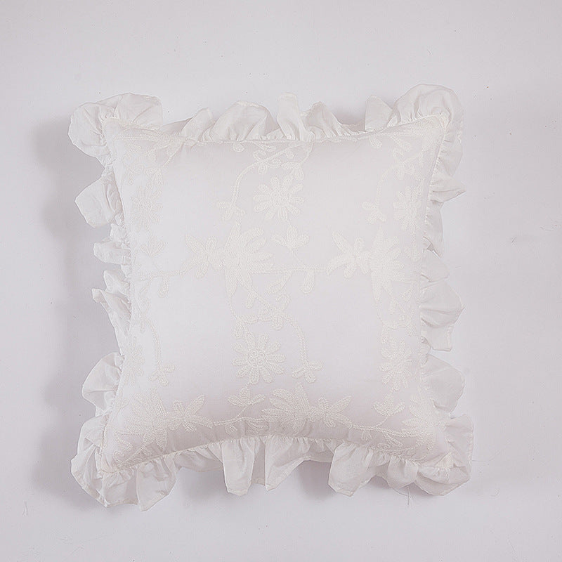 Decorative Ruffled Throw Pillow