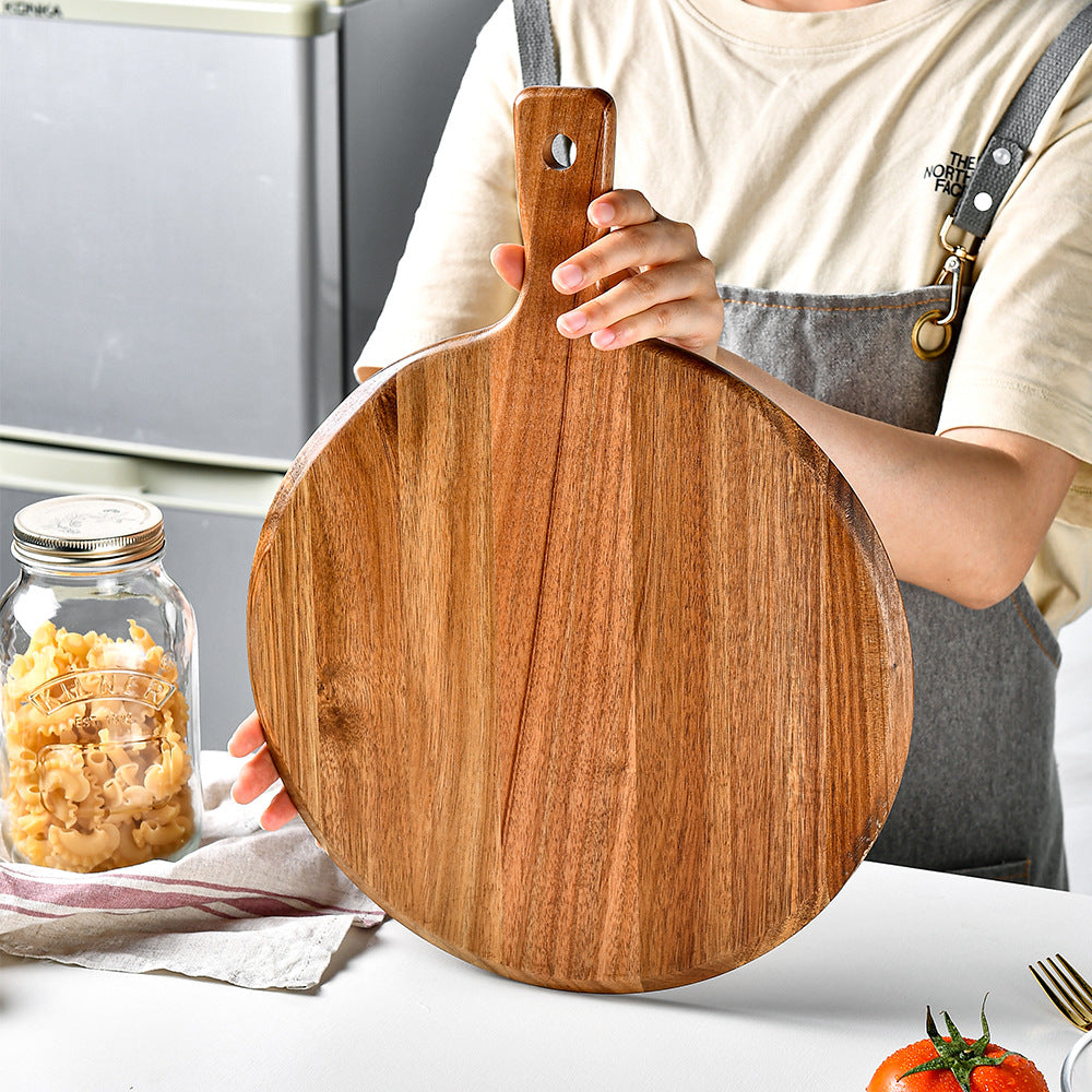 Round wooden serving platter Bowlift
