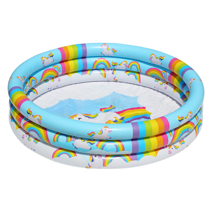 Unisex Inflatable Kids' Swimming Pool with Unicorn Design Bowlift