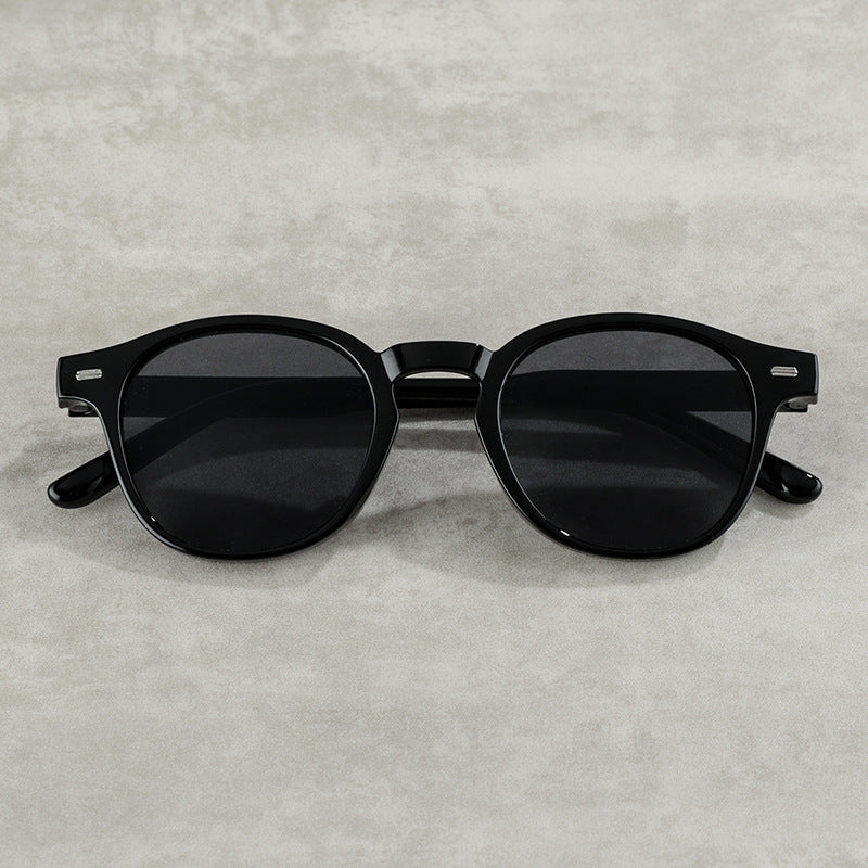 Vintage-Inspired Round Frame Sunglasses Bowlift