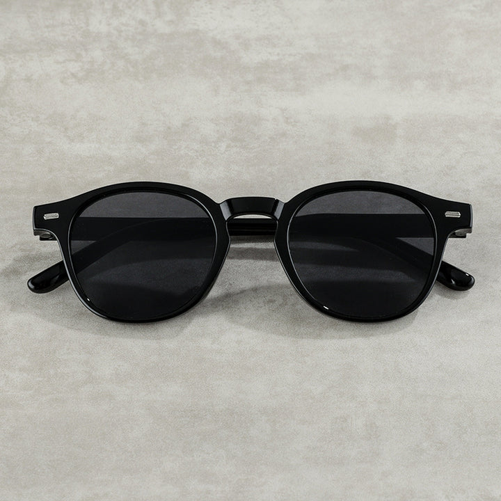 Vintage-Inspired Round Frame Sunglasses Bowlift