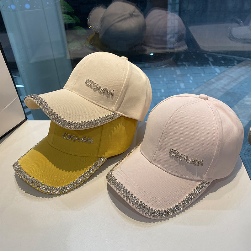 Women's Sparkling Rhinestone-Trimmed Baseball Cap Bowlift