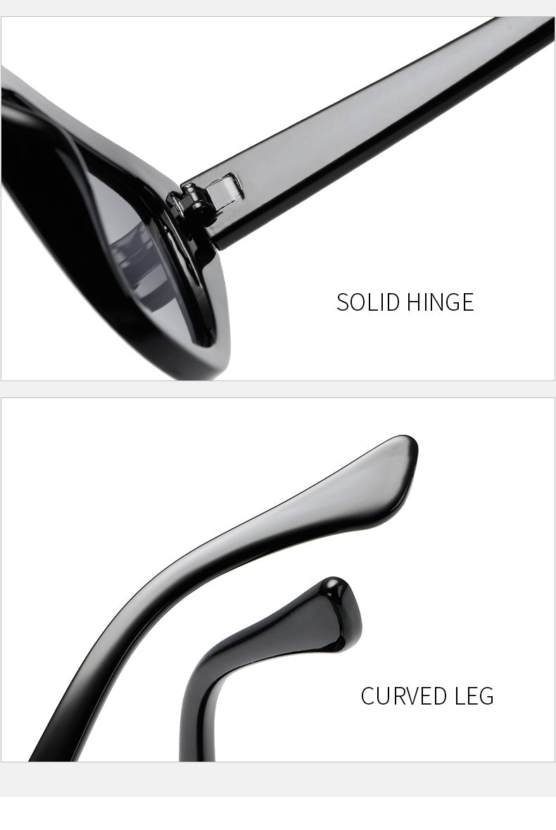 Women's Cat-Eye Sunglasses with Distinctive Animal Print Pattern Bowlift