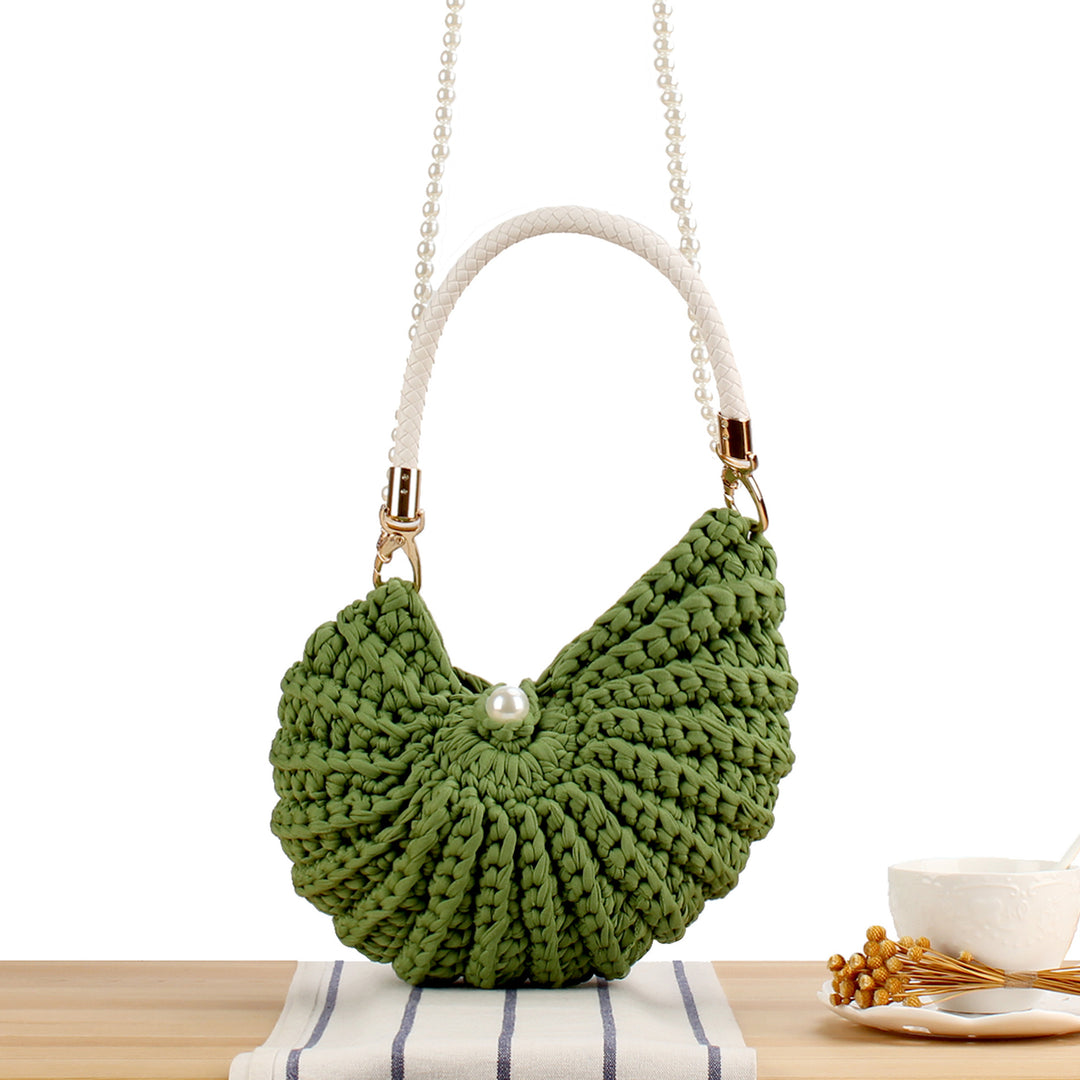 Evening bag with pearl decorated handle Bowlift