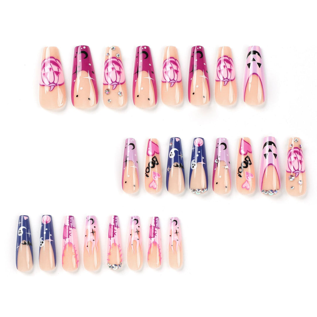 Artful Halloween Nail Art with Trendy Designs and Glitter Bowlift