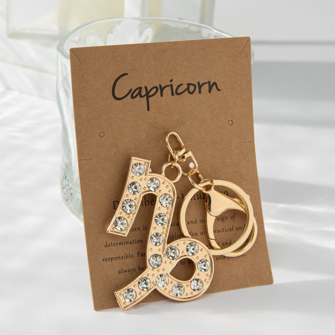 Keychain with Sparkling Bull Symbol Bowlift