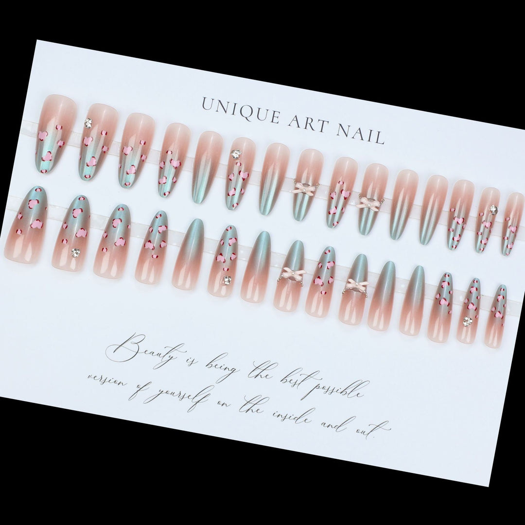 Artistic Decorative Press-On Nail Tips Bowlift