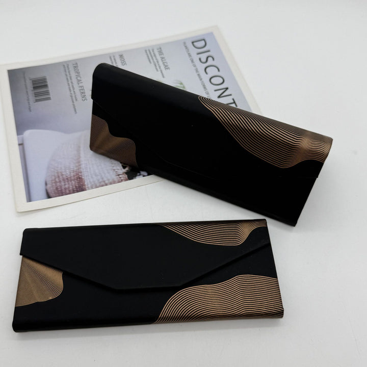 Magnetic Hard Sunglasses Case with Wave Line Pattern Bowlift