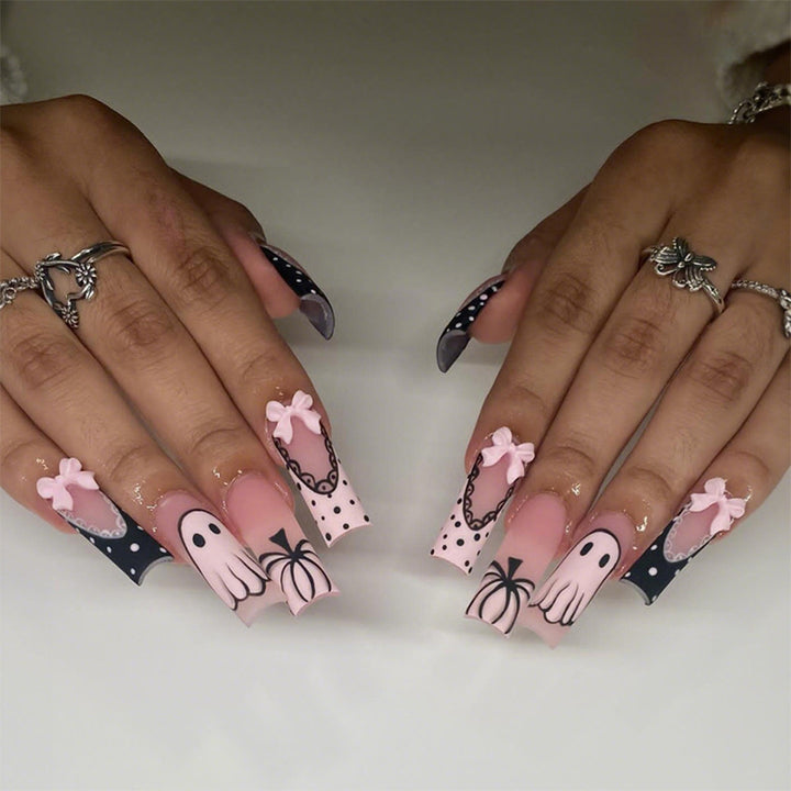 Themed Press-On Nail Art Set Bowlift