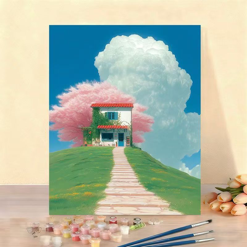 DIY Scenic Home Landscape Paint by Numbers Art Kit Bowlift