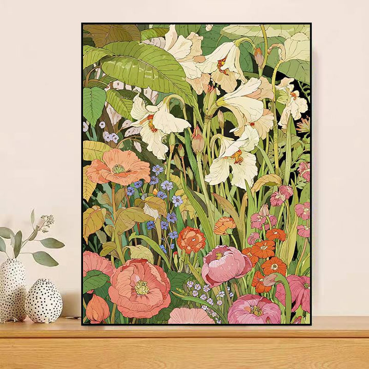 Floral-Themed Canvas Artwork Bowlift