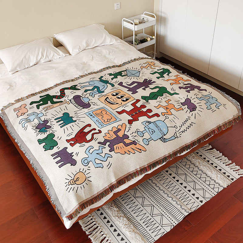 Bohemian Patterned Throw Blanket