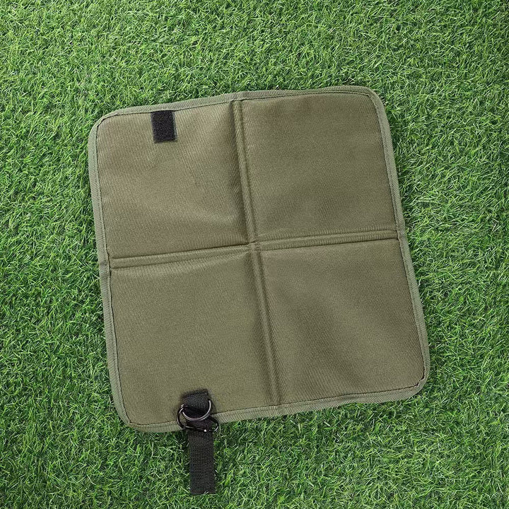 Ladies outdoor seating mat with detachable carrying strap Bowlift