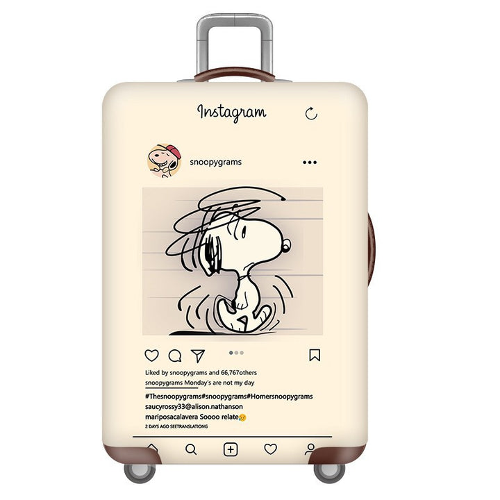 Unisex Hard Shell Suitcase with Fun Cartoon Design Bowlift