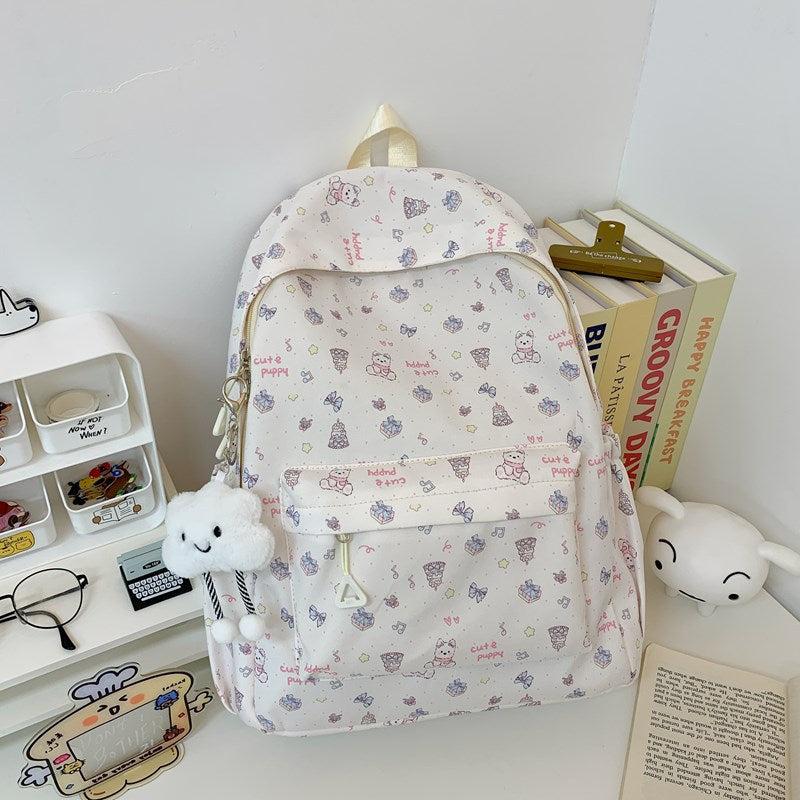 Adorable Cartoon Pattern Backpack
