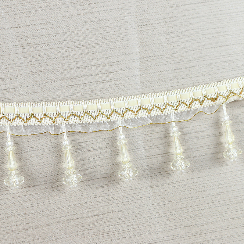 Decorative lace trim with pearls Bowlift