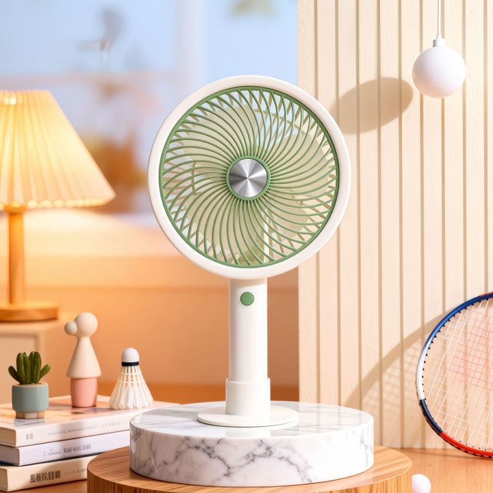 Women's Portable Table Fan with Adjustable Tilt Angle and USB Connection Bowlift
