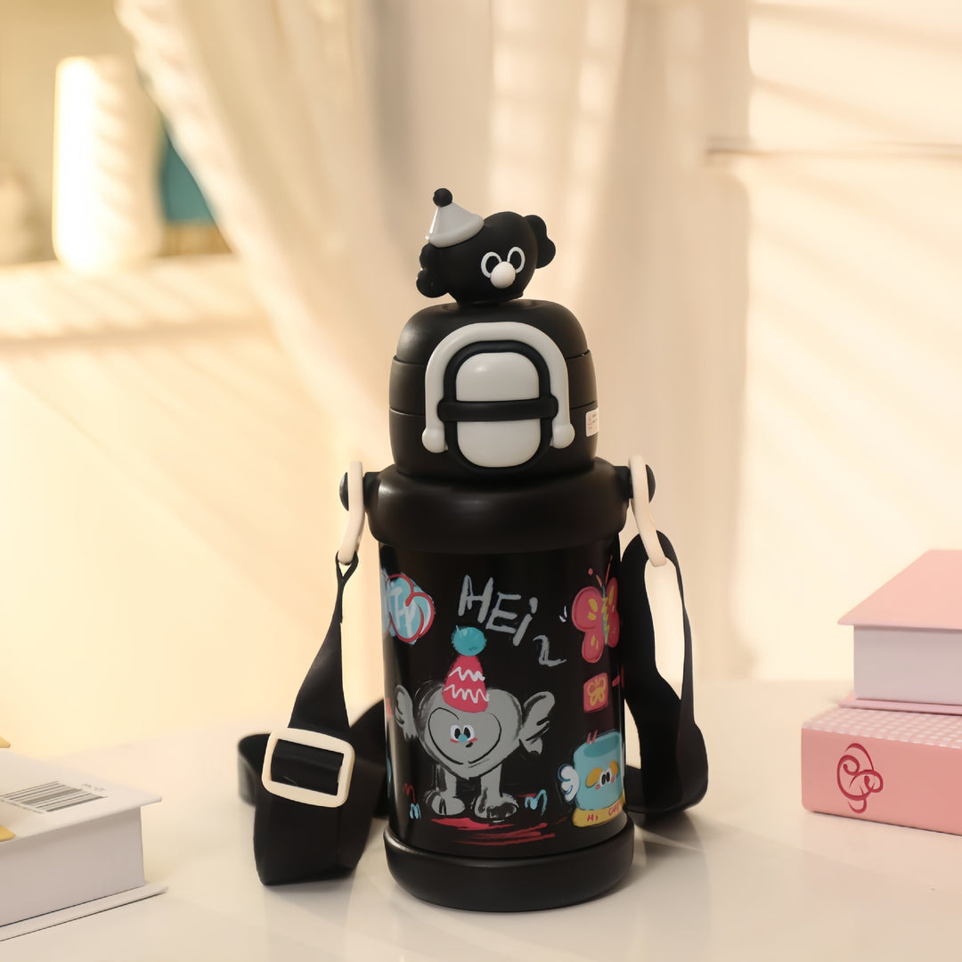 Unisex Insulated Drinking Bottle with Funny Design Bowlift