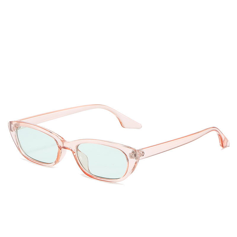 Women's modern sunglasses in trendy cat-eye style with transparent frame Bowlift