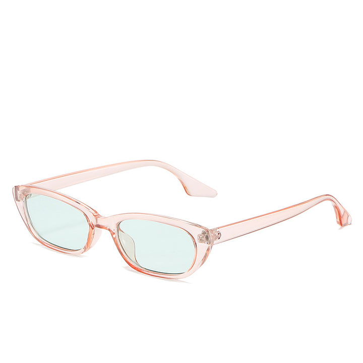 Women's modern sunglasses in trendy cat-eye style with transparent frame Bowlift