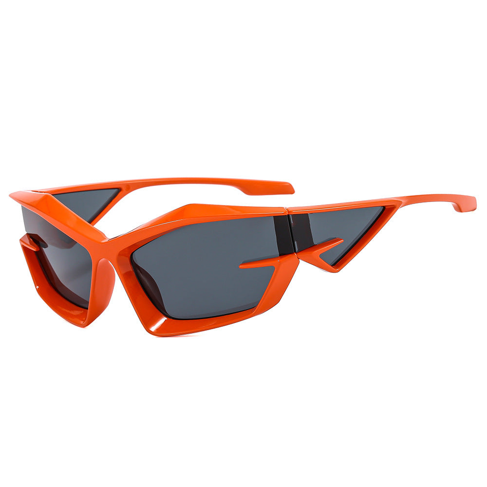 Women futuristic sunglasses with unique polygon design Bowlift