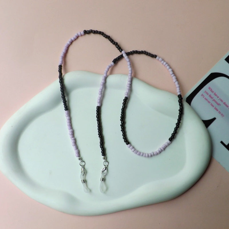 Fashionable Bead Glasses Chain Bowlift
