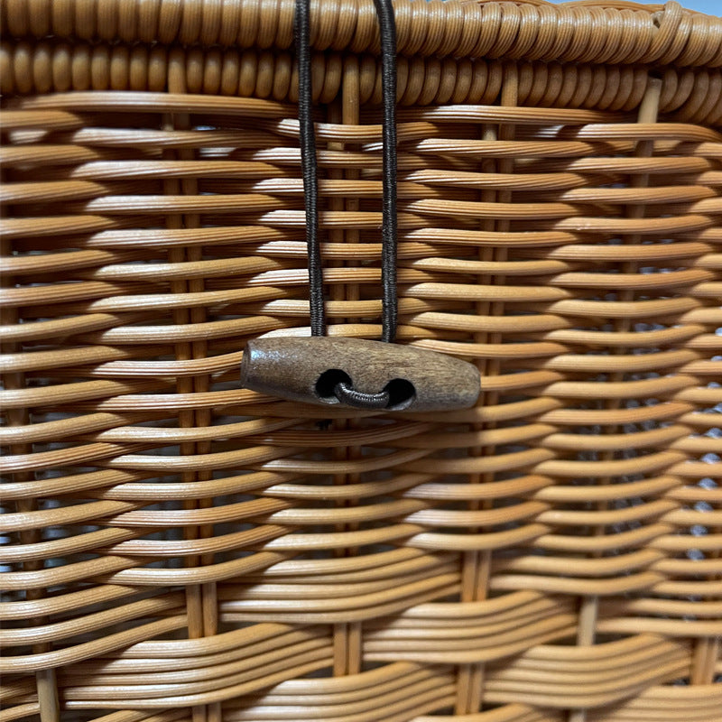 Handcrafted Wicker Storage Basket Bowlift