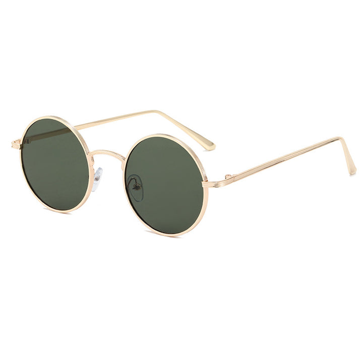 Ladies fashionable glasses with round lenses and fine metal frame Bowlift