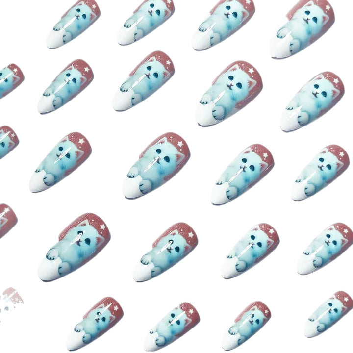 Playful Cat-Themed Nail Art Bowlift
